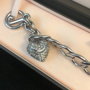 JUICY COUTURE Pave Heart charm bracelet